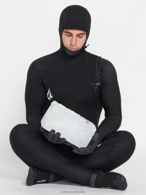 Guantes de 5 dedos de 3 mm negro Z44ZX662 navegar hombres