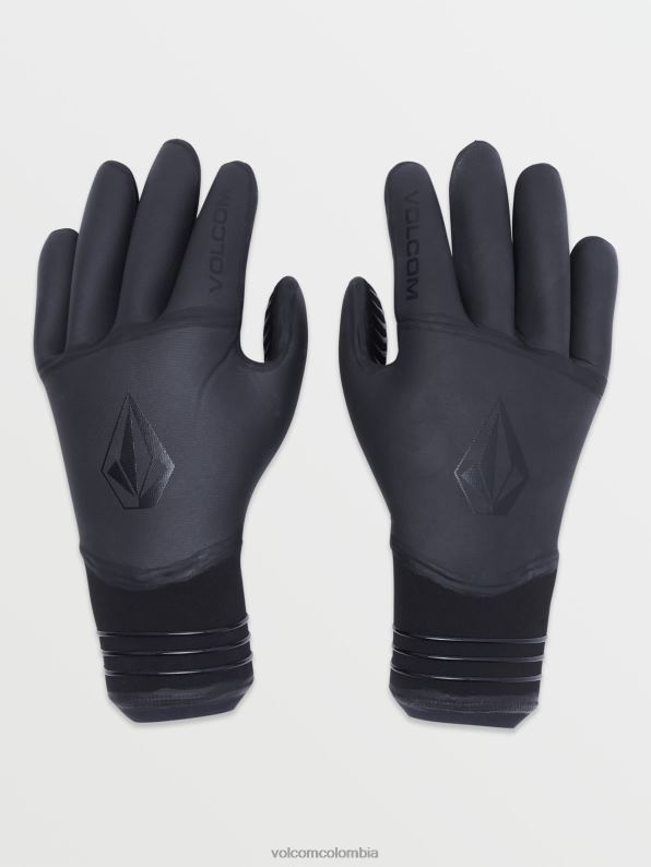 Guantes de 5 dedos de 3 mm negro Z44ZX662 navegar hombres
