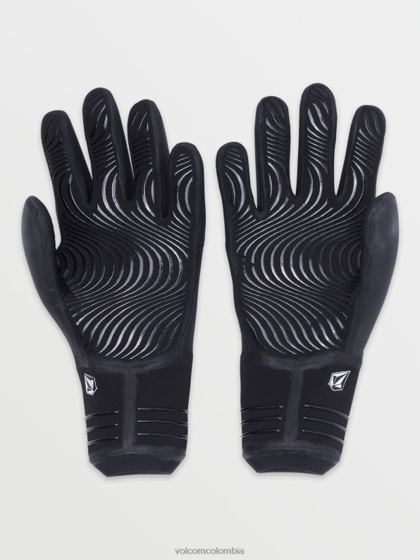 Guantes de 5 dedos de 3 mm negro Z44ZX662 navegar hombres