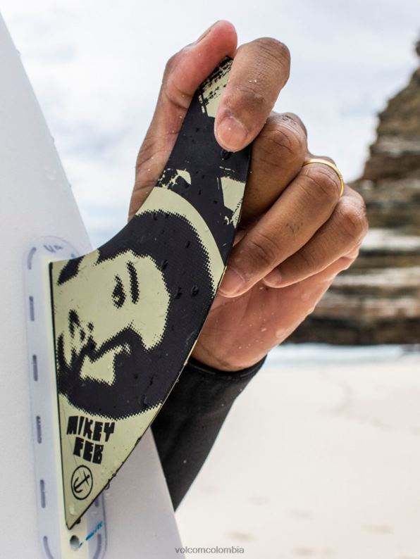 mikey febrero propulsor (pestaña doble) negro Z44ZX726 navegar hombres