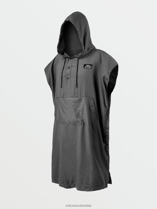 poncho de playa empacable gris Z44ZX664 navegar hombres