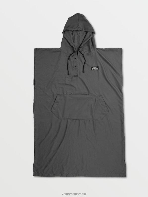 poncho de playa empacable gris Z44ZX664 navegar hombres