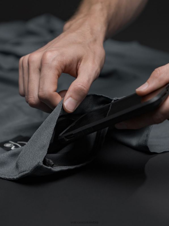 poncho de playa empacable gris Z44ZX664 navegar hombres