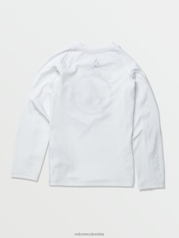 camisa lisa de manga larga Lido blanco Z44ZX1353 navegar niños