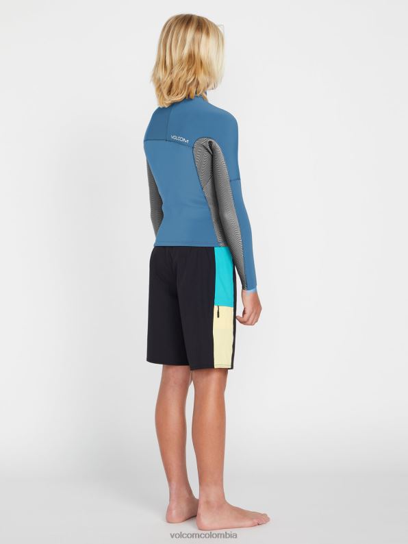 chaqueta de neopreno modulator de manga larga de 2 mm cruz azul Z44ZX1362 navegar niños