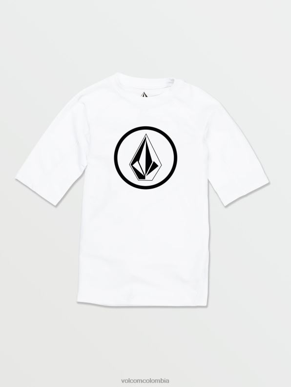 playera de manga corta sólida Lido blanco Z44ZX1359 navegar niños