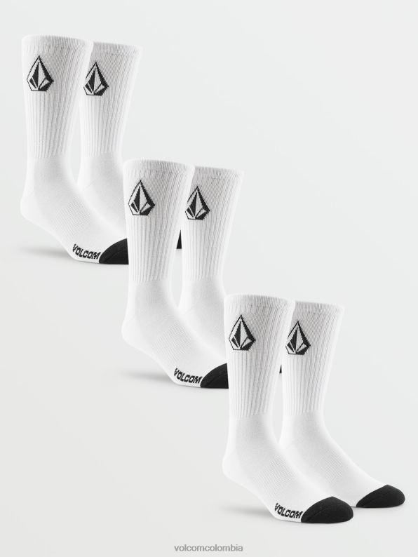 pack de 3 calcetines full stone blanco Z44ZX438 accesorios hombres