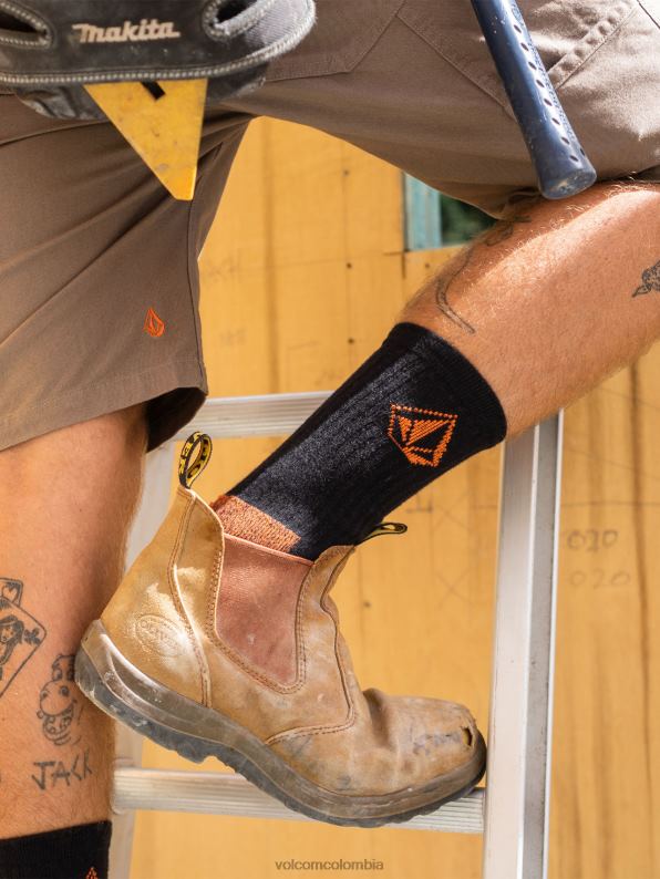 paquete de 3 calcetines de ropa de trabajo negro Z44ZX437 accesorios hombres