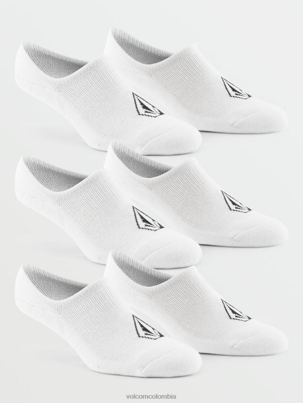 paquete de 3 calcetines invisibles de piedra blanco Z44ZX435 accesorios hombres