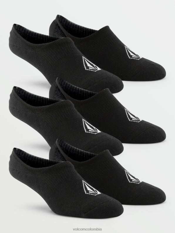 paquete de 3 calcetines invisibles de piedra negro Z44ZX439 accesorios hombres