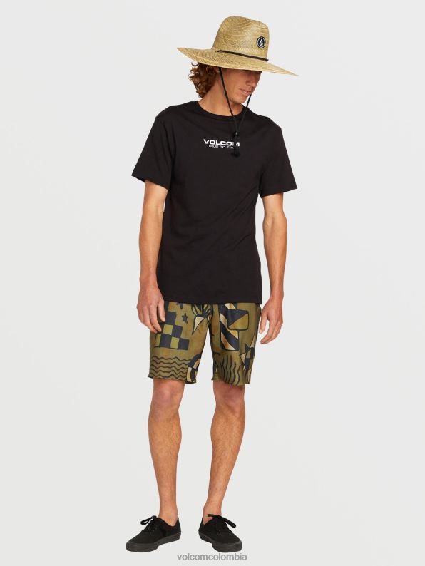 cuarto de sombrero de paja natural Z44ZX388 accesorios hombres