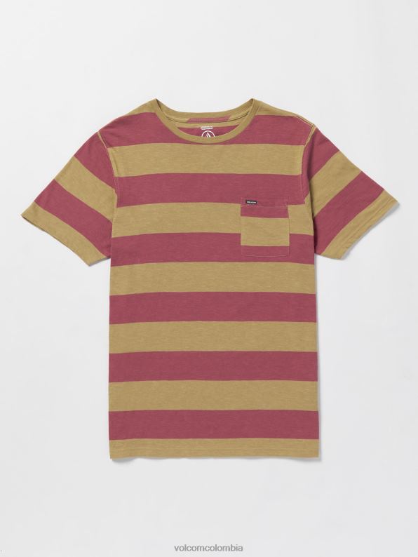 camisa de manga corta con cuello redondo bolders caqui oscuro Z44ZX131 ropa hombres