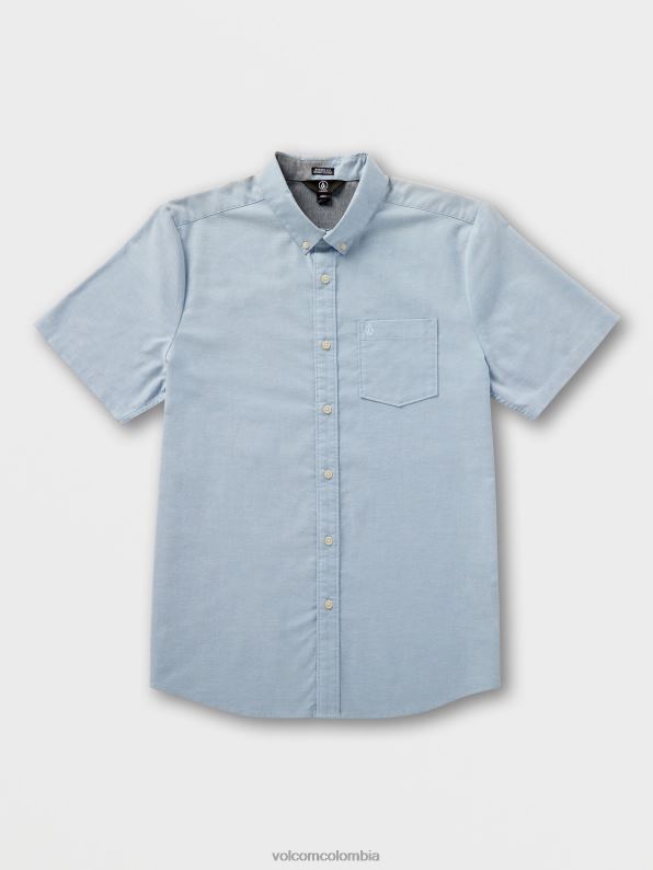 camisa de manga corta oxford de everett añil destrozado Z44ZX146 ropa hombres