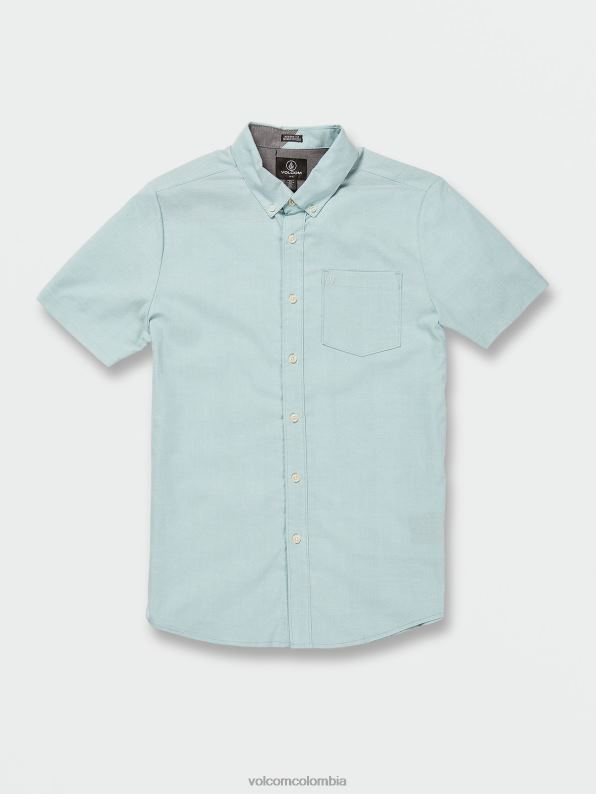 camisa de manga corta oxford de everett cali azul brezo Z44ZX161 ropa hombres