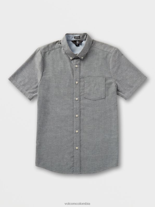 camisa de manga corta oxford de everett negro Z44ZX143 ropa hombres