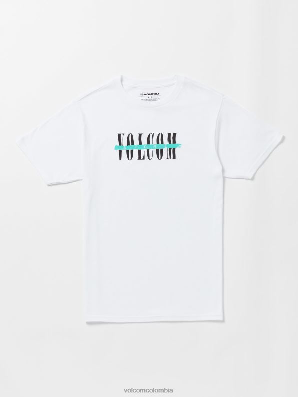 camiseta cortada de manga corta blanco Z44ZX47 ropa hombres