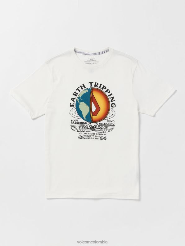 camiseta de manga corta de la sección de la granja a la lana blanquecino Z44ZX26 ropa hombres