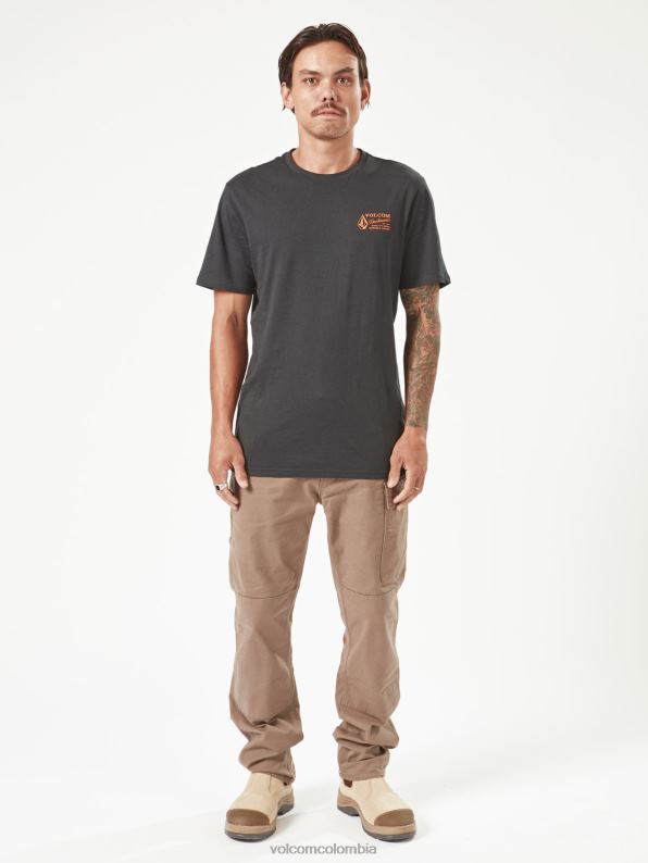 camiseta de manga corta de ropa de trabajo negro Z44ZX64 ropa hombres