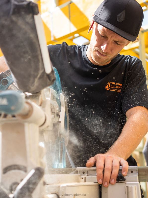 camiseta de manga corta de ropa de trabajo negro Z44ZX64 ropa hombres