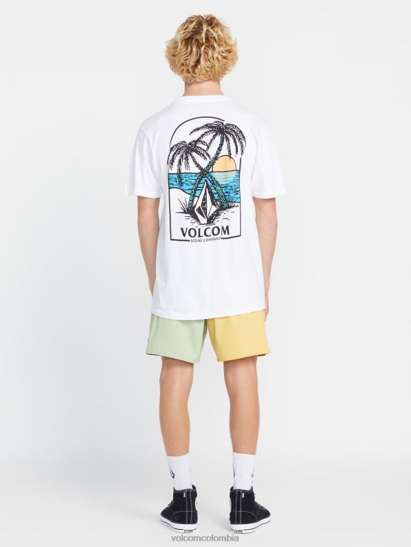 camiseta de manga corta glassy daze blanco Z44ZX20 ropa hombres