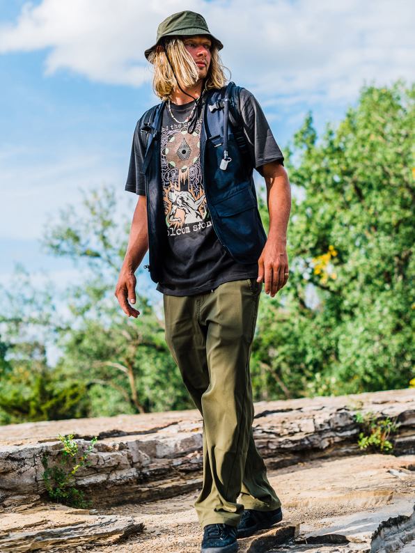 playera de manga corta skate vitals apparition vendimia negro Z44ZX1 ropa hombres