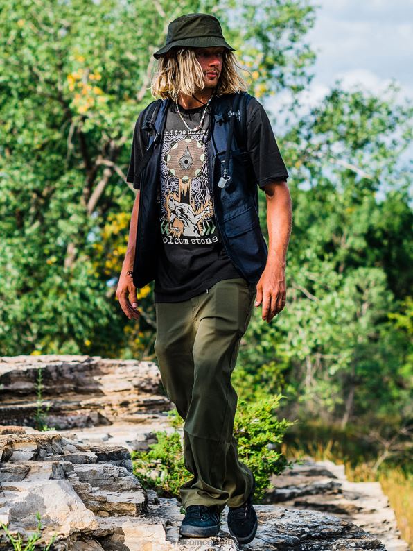 playera de manga corta skate vitals apparition vendimia negro Z44ZX1 ropa hombres