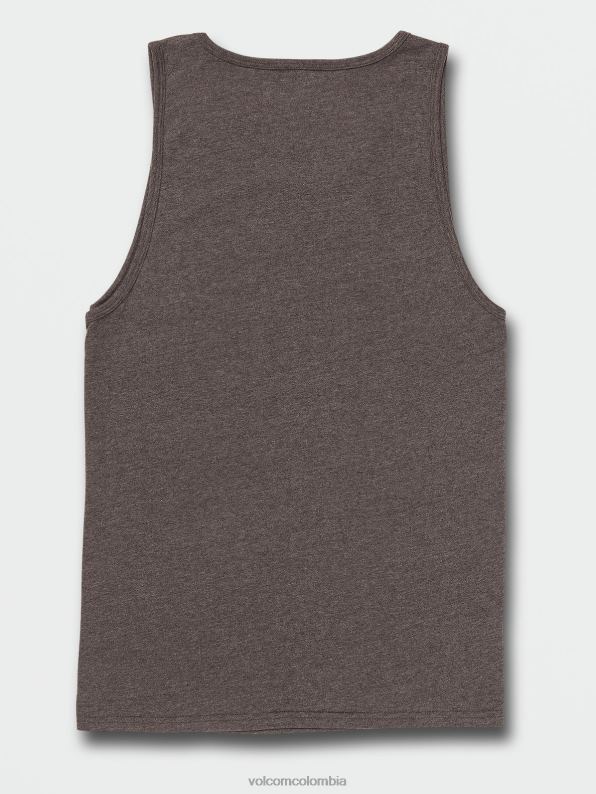 tanque de brezo sólido brezo negro oscuro Z44ZX113 ropa hombres