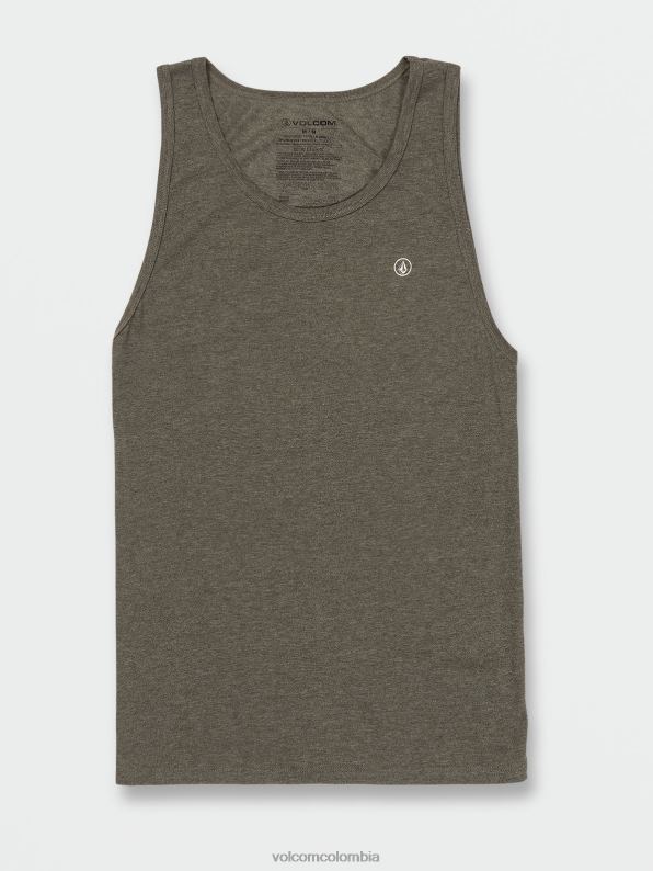 tanque de brezo sólido martini de oliva Z44ZX115 ropa hombres