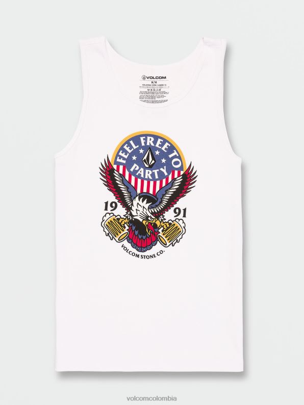 tanque de águila libre blanco Z44ZX7 ropa hombres