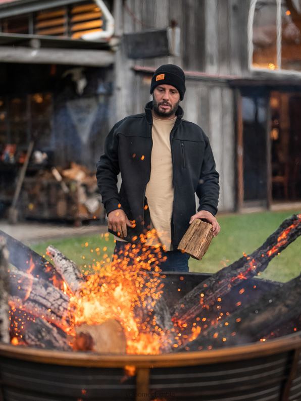 chamarra de forro polar de ropa de trabajo negro Z44ZX192 ropa hombres