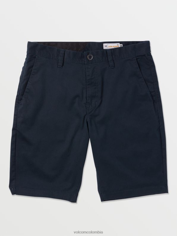 malditos shorts chinos elásticos modernos azul marino oscuro Z44ZX219 ropa hombres