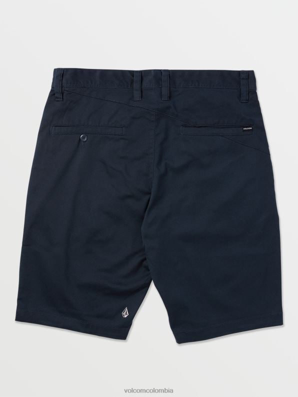 malditos shorts chinos elásticos modernos azul marino oscuro Z44ZX219 ropa hombres