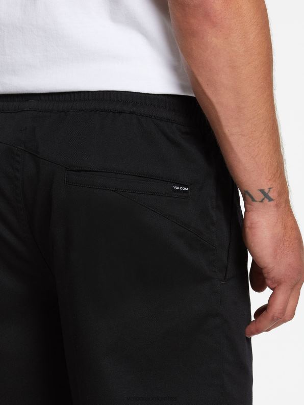 malditos shorts con cintura elástica negro Z44ZX213 ropa hombres