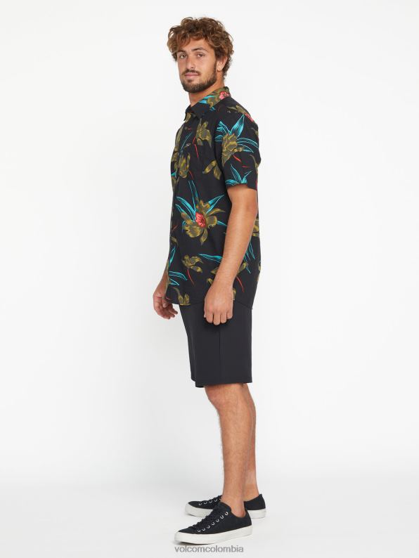 malditos shorts cruzados negro Z44ZX225 ropa hombres