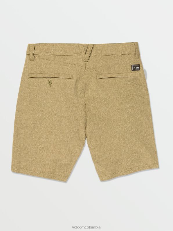 malditos shorts estáticos cruzados caqui oscuro Z44ZX224 ropa hombres
