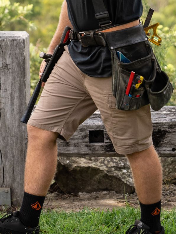 pantalones cortos de trabajo abigarrado Z44ZX214 ropa hombres