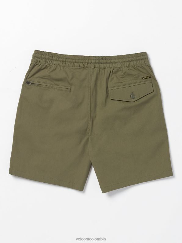 shorts villa rue con cintura elástica bisonte Z44ZX238 ropa hombres