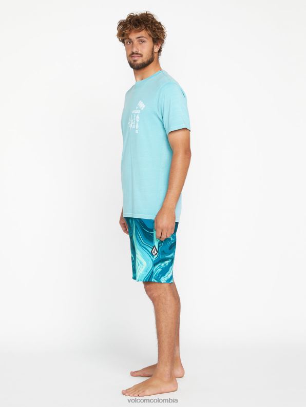 baúles mod-tech de mármol psyche azul costero Z44ZX286 ropa hombres