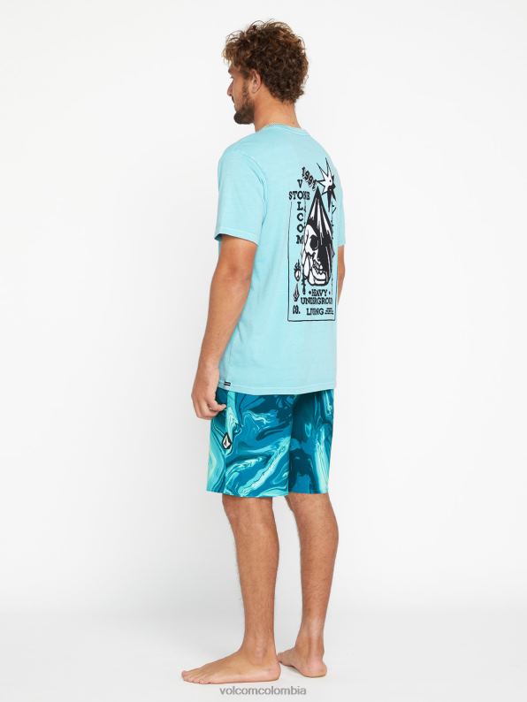 baúles mod-tech de mármol psyche azul costero Z44ZX286 ropa hombres