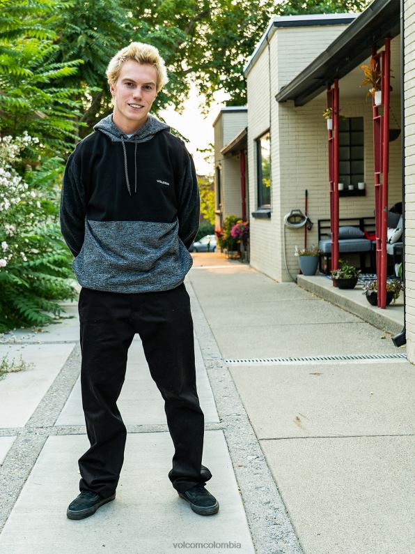 malditos pantalones chinos de skate negro Z44ZX306 ropa hombres