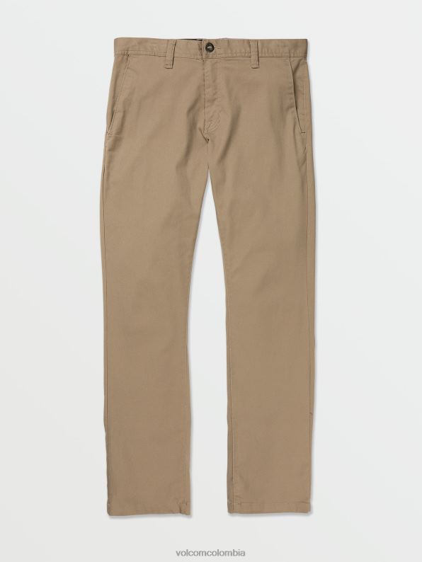 malditos pantalones chinos elásticos modernos caqui Z44ZX307 ropa hombres