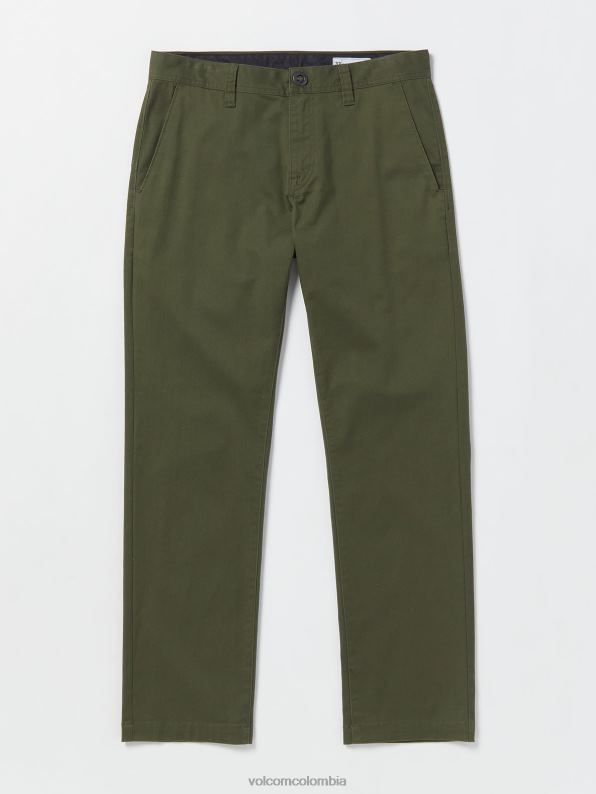 malditos pantalones chinos elásticos modernos escuadrón verde Z44ZX313 ropa hombres