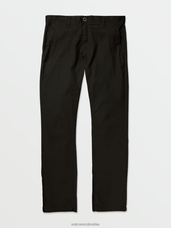 malditos pantalones chinos elásticos modernos negro Z44ZX295 ropa hombres