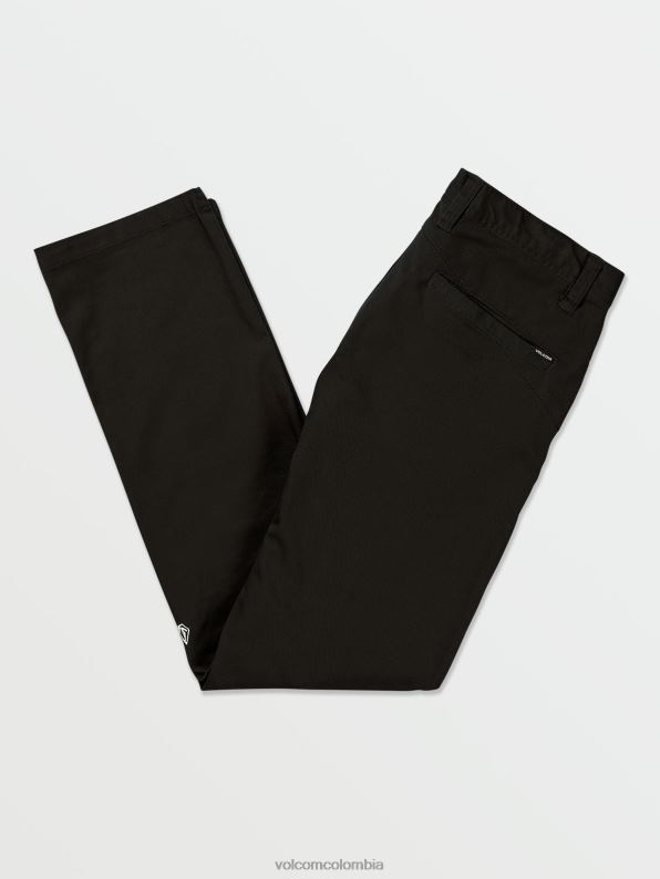 malditos pantalones chinos elásticos modernos negro Z44ZX295 ropa hombres