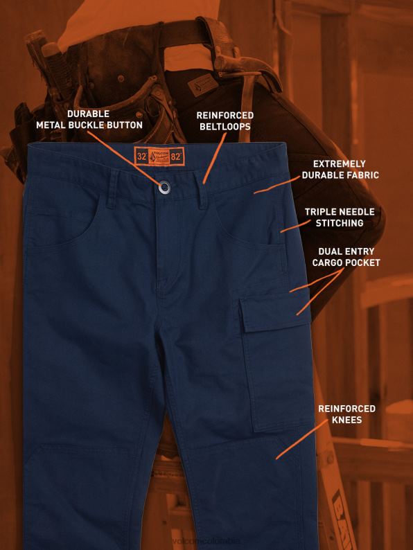 pantalones de pinza de ropa de trabajo Armada Z44ZX296 ropa hombres