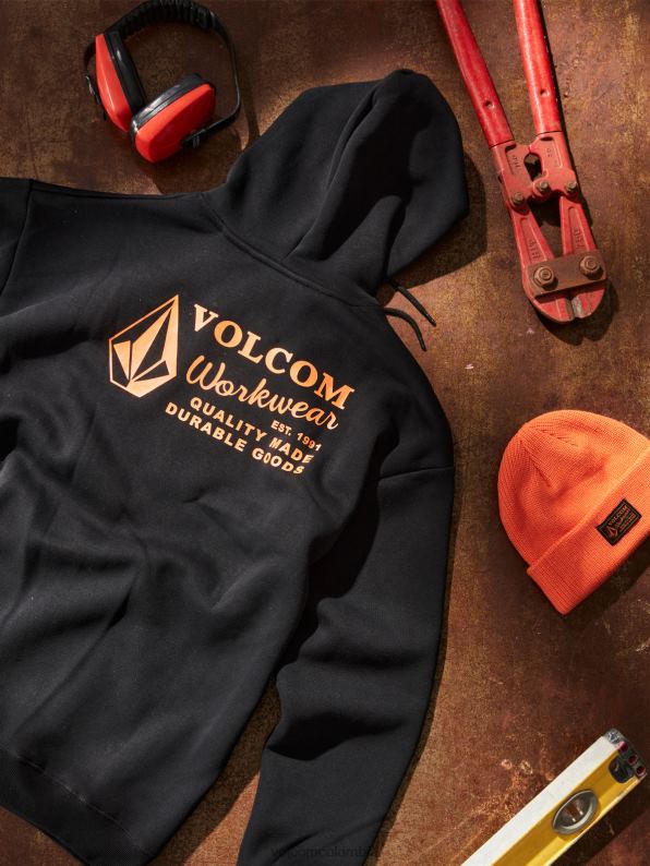 ropa de trabajo sudadera con capucha negro Z44ZX178 ropa hombres