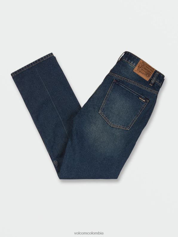 jeans con corte moderno azul madurado Z44ZX358 ropa hombres