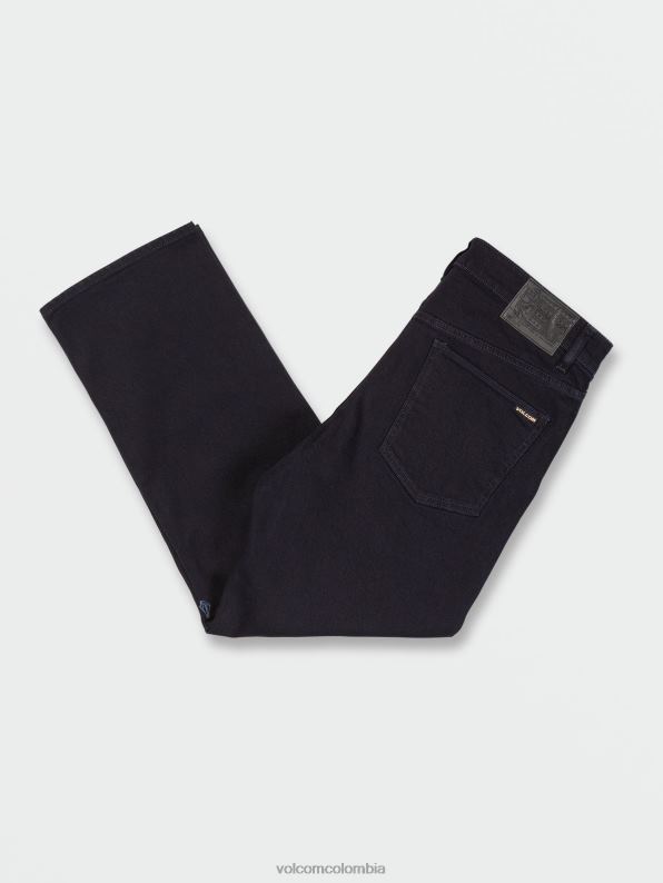 jeans holgados con estampado de clavos crepúsculo negro Z44ZX353 ropa hombres