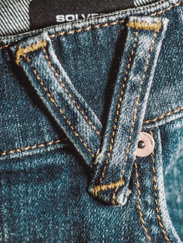 pantalones de mezclilla solver azul biarritz Z44ZX339 ropa hombres