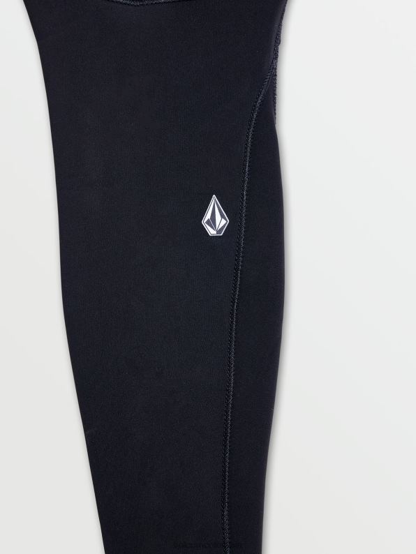 Modulador de 4/3 mm con capucha y cremallera en el pecho negro Z44ZX639 ropa hombres